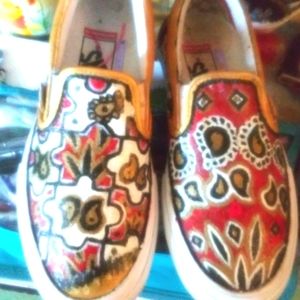 Custom painted shoes